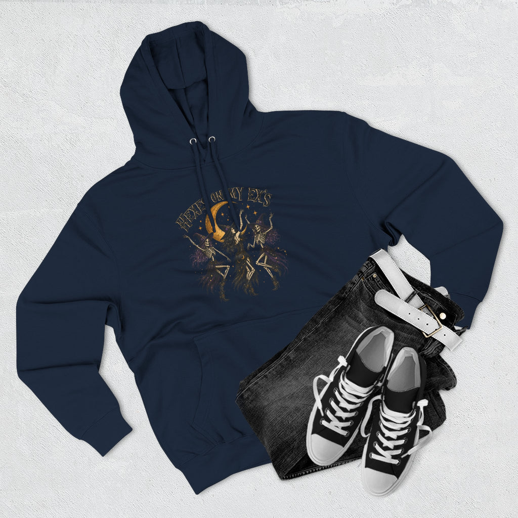 Hexes On My Exes Hoodie — Witchy Witchcraft Graphic Fleece Pullover