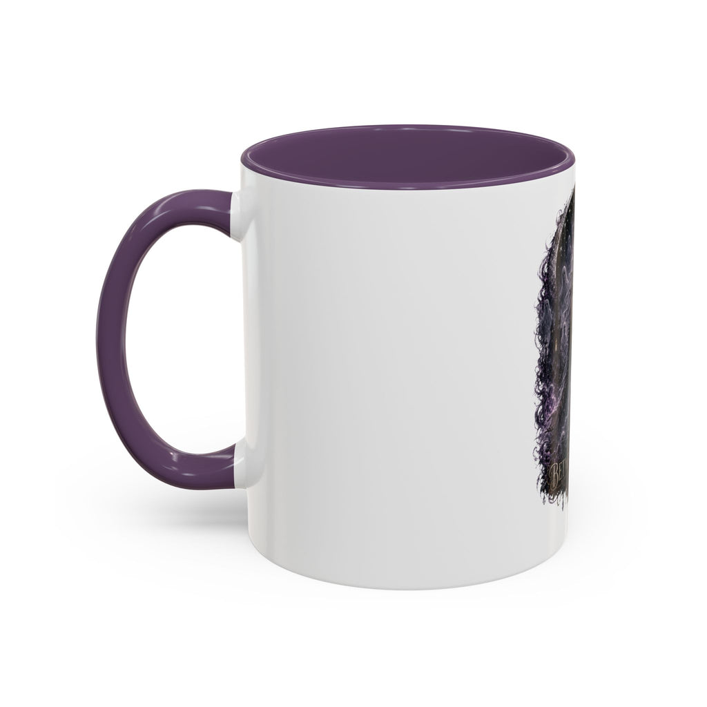 Between Worlds Accent Coffee Mug — Gothic Fantasy Witch Illustration (11/15oz)