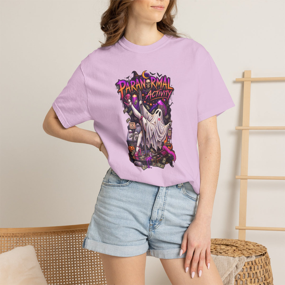 Paranormal Activity Ghost T-Shirt= Halloween ghost tee