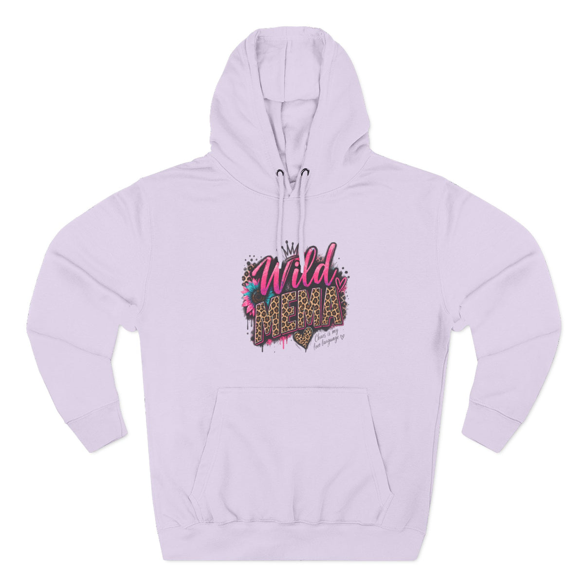 Wild Heart MEMA Leopard Print Hoodie — Women’s Trendy Graphic Pullover