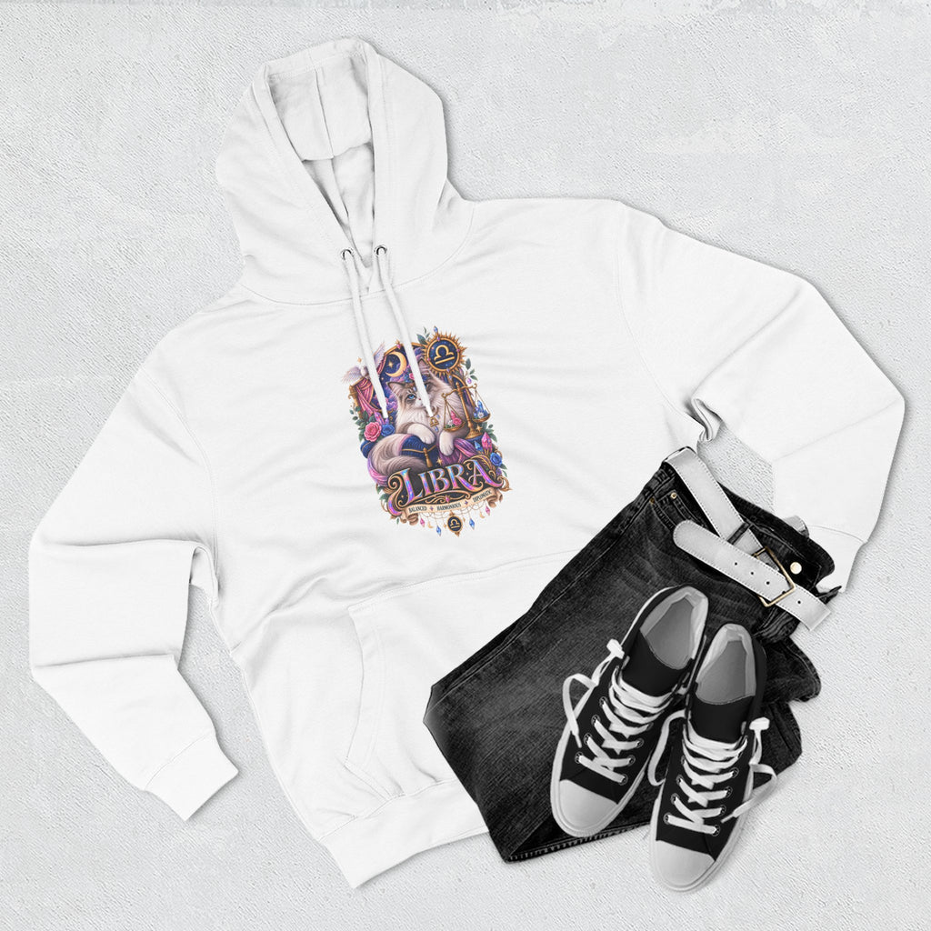 Libra Zodiac Hoodie — Persian Artistic Astrological Sign Sweatshirt
