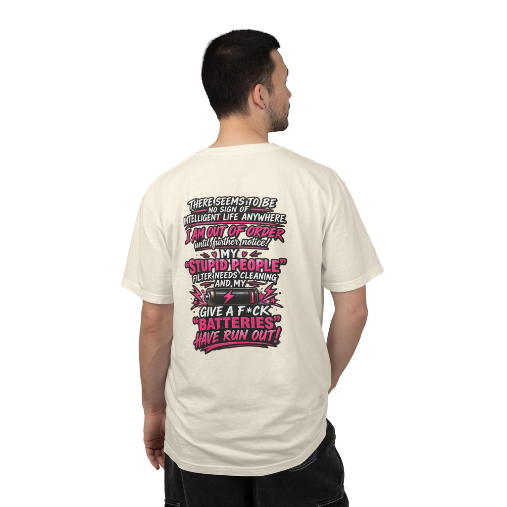 Graphic T-Shirt — 'I Am Out of Order' Humorous Rock Skull Tee