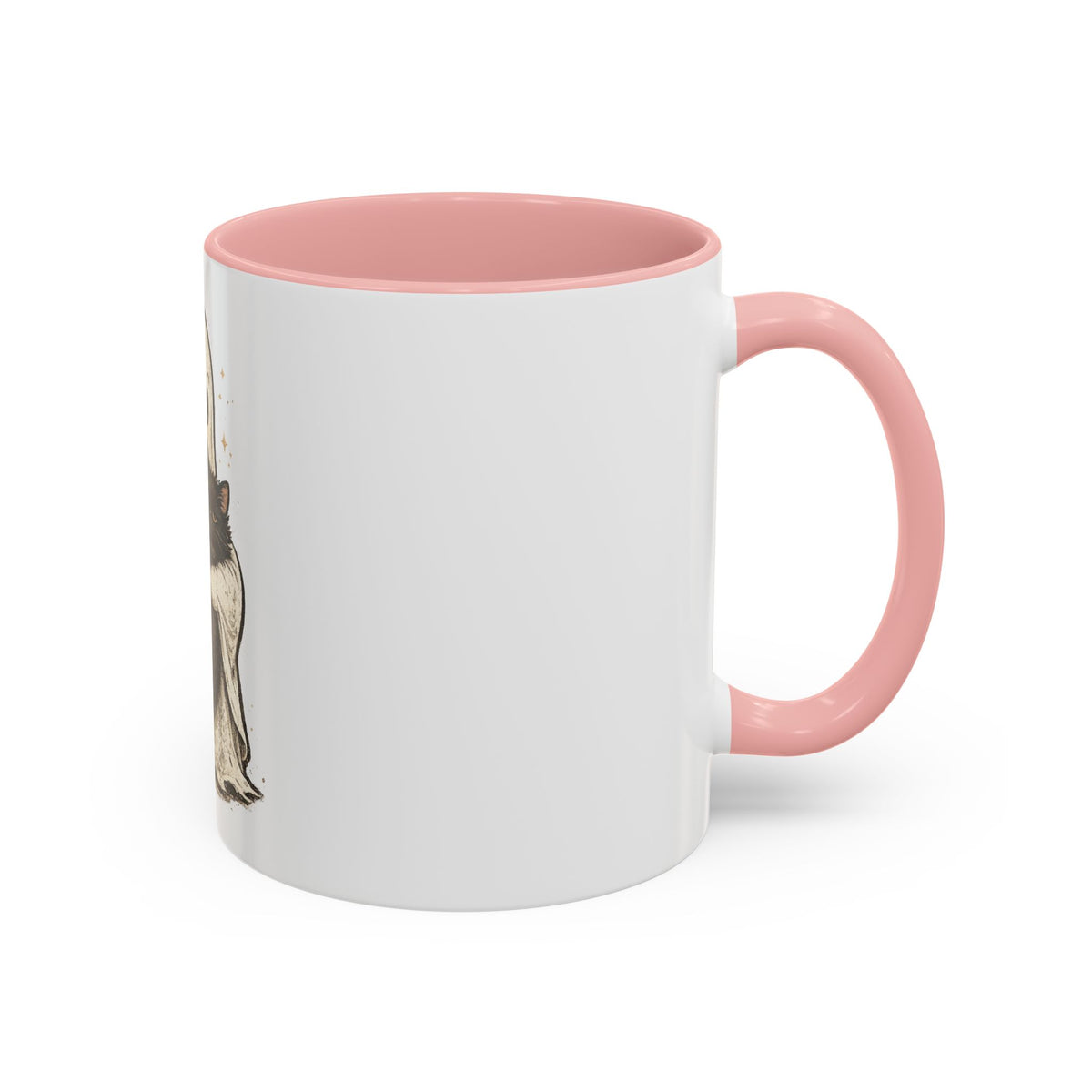 Ghost Hug Mug — Cute Ghost Holding Black Cat Accent Coffee Mug (11/15oz)