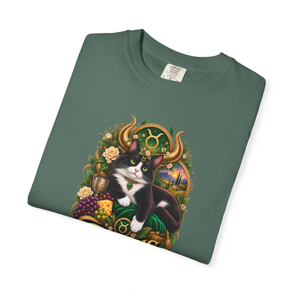 Taurus Tuxedo Cat Zodiac T-Shirt — Astrological Taurus Graphic Tee