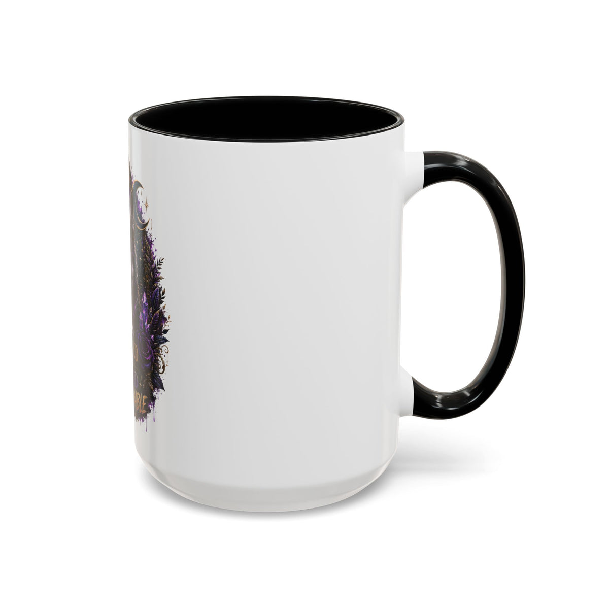 Protected, Guided & Unfuckwithable Wolf Coffee Mug — Spiritual Mystic Accent Mug (11/15oz)