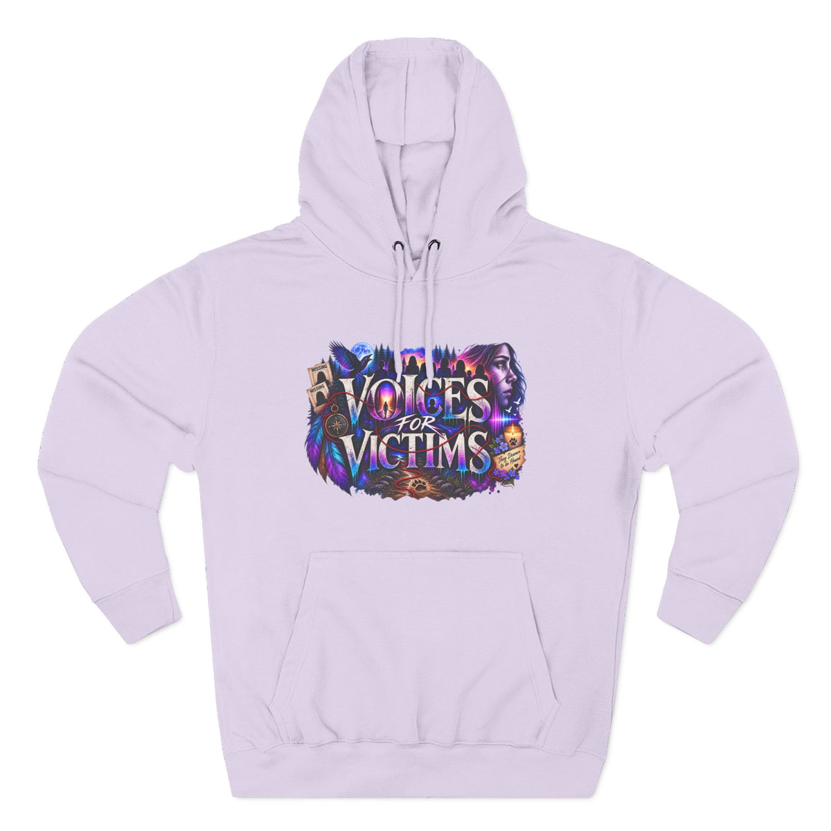 Voices for Victims Graphic Hoodie — Support & Awareness Pullover
