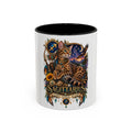 Sagittarius Bengal Cat Zodiac Coffee Mug — Cat Archer Astrology Accent Mug (11/15oz)