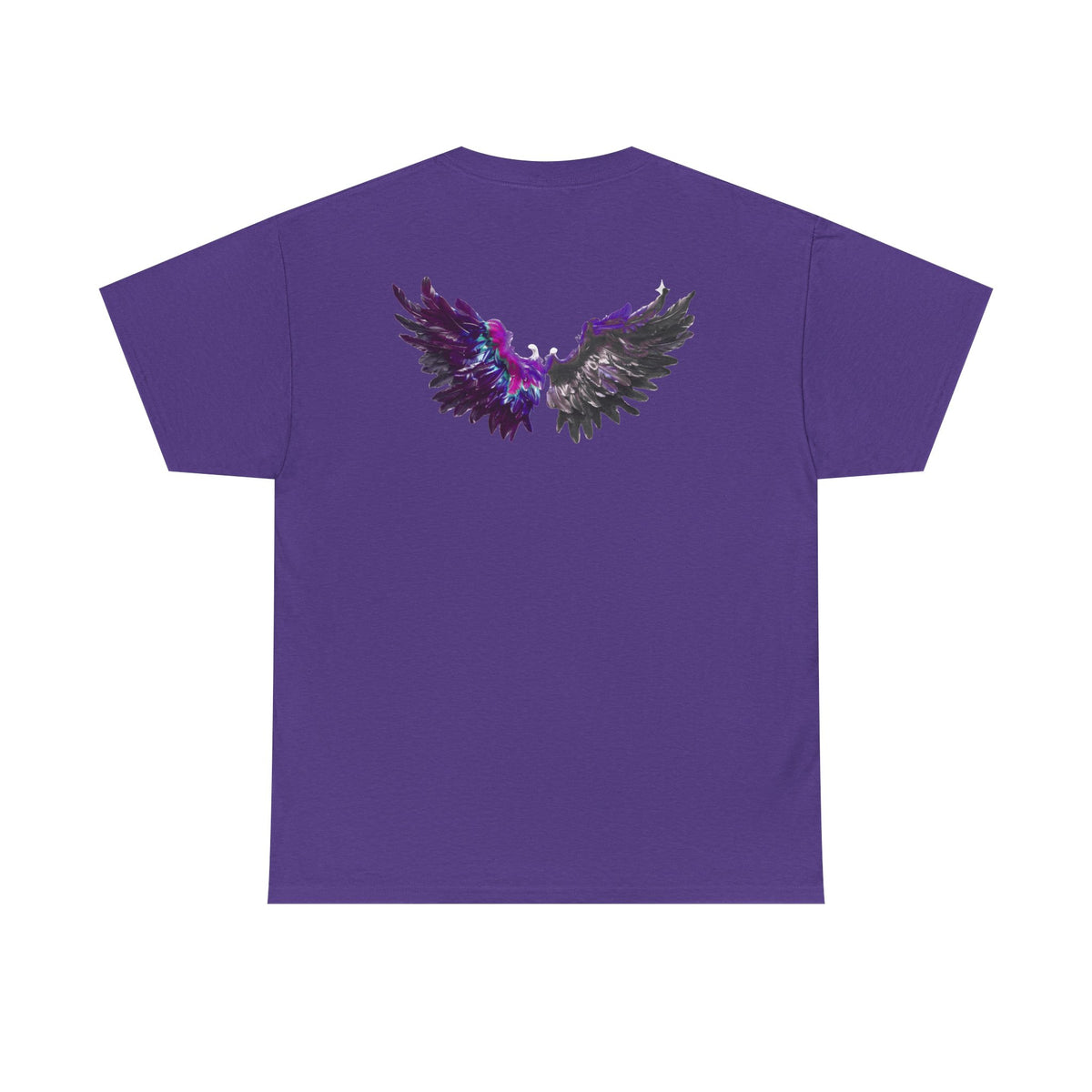 Free Spirit Tee — Purple Galaxy Wings Graphic T-Shirt