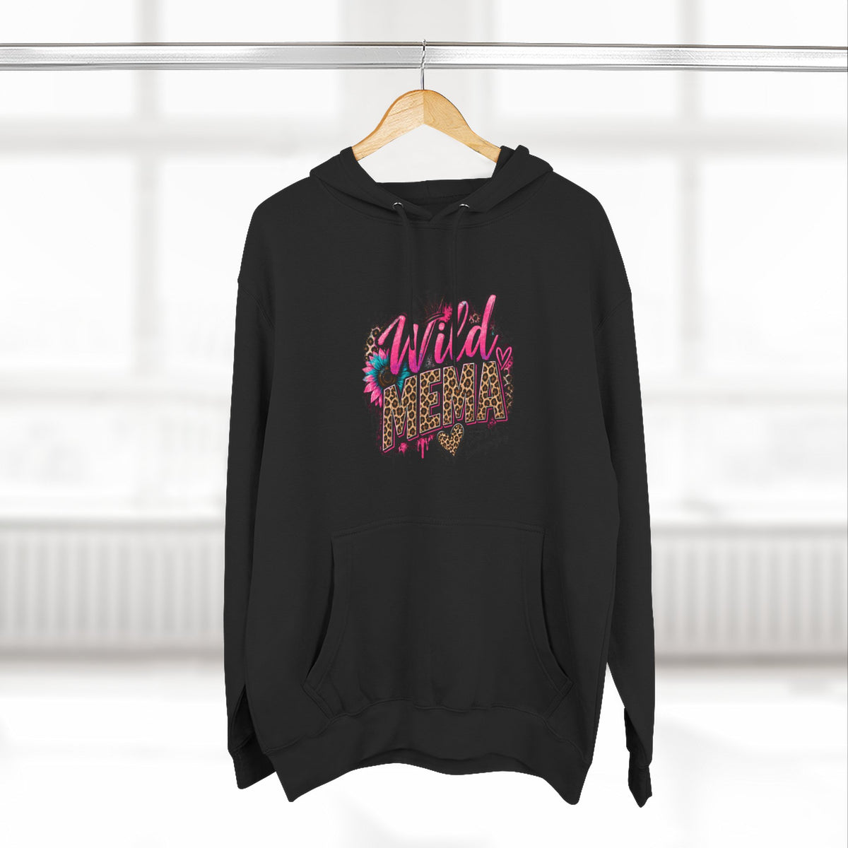 Wild Heart MEMA Leopard Print Hoodie — Women’s Trendy Graphic Pullover