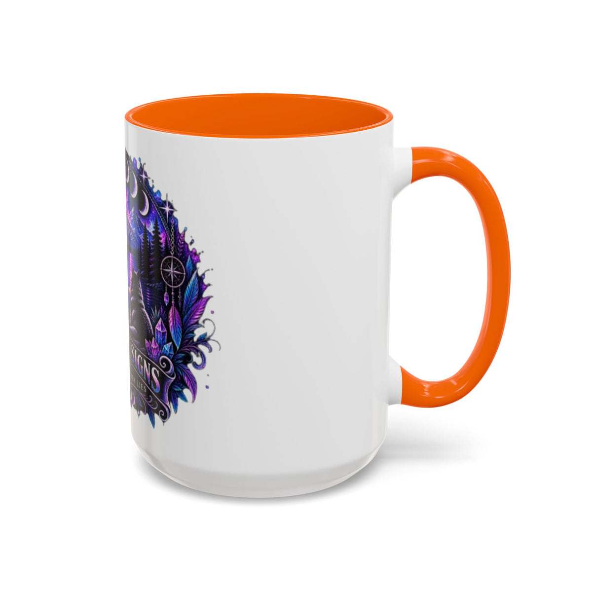 Mystic Moon Coffee Mug — "Trust the Signs" Night Sky Design