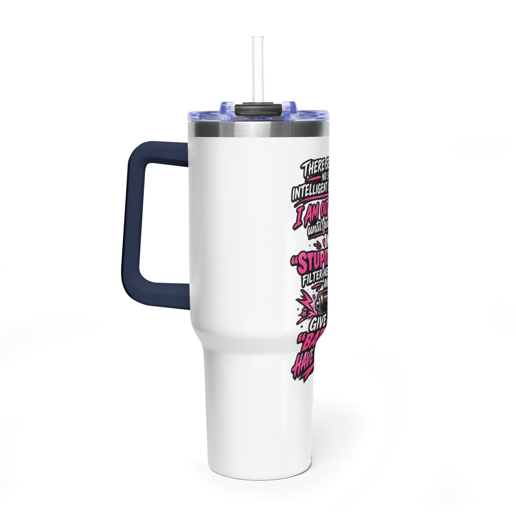 40oz Thermal Tumbler – Funny "Out of Order" Battery Joke Travel Mug