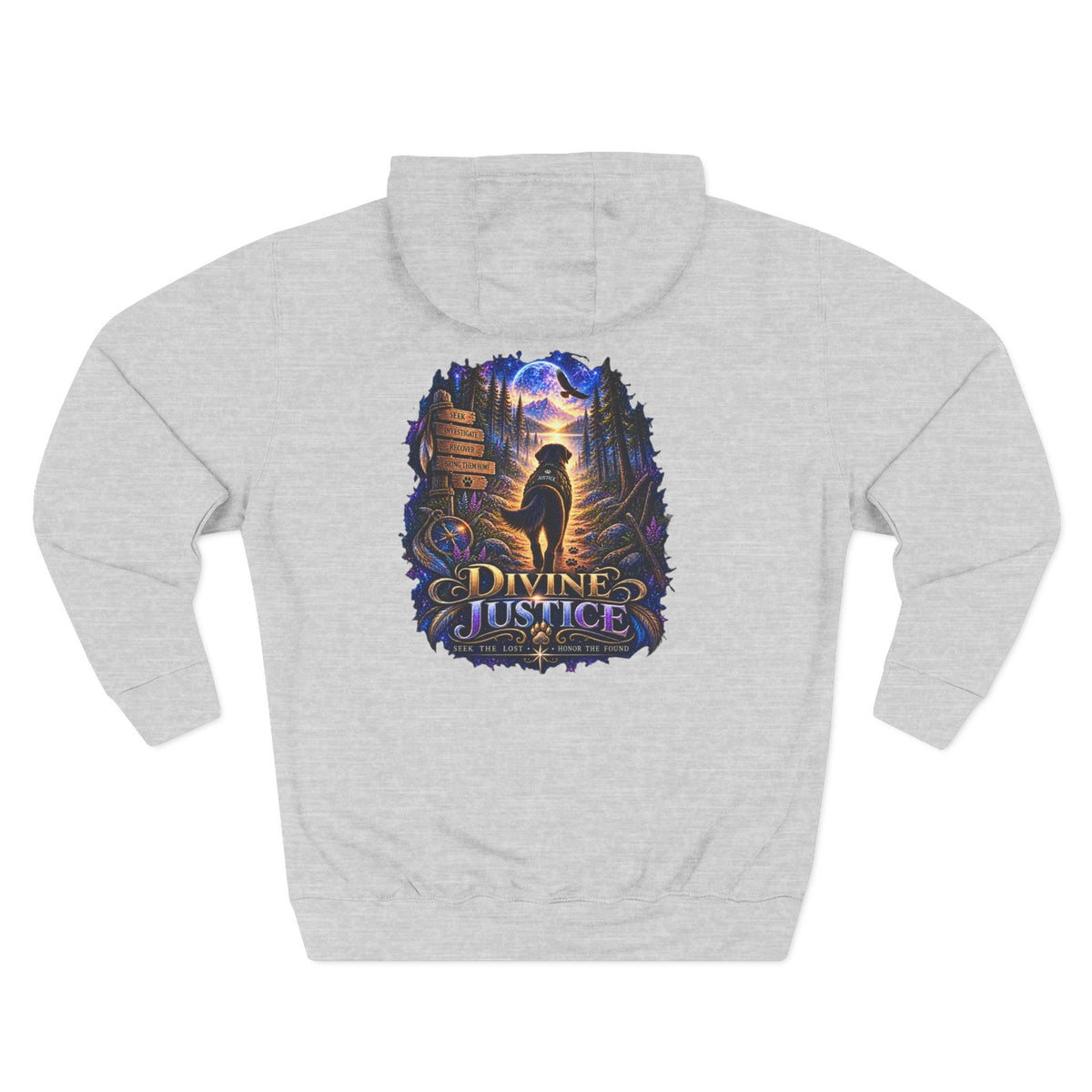 Divine Justice Graphic Hoodie — Support the Mission