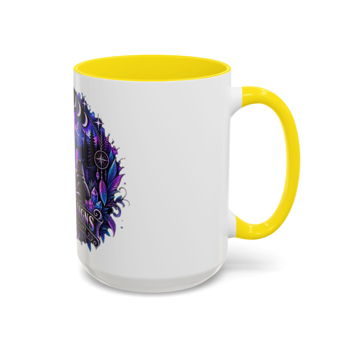 Mystic Moon Coffee Mug — "Trust the Signs" Night Sky Design