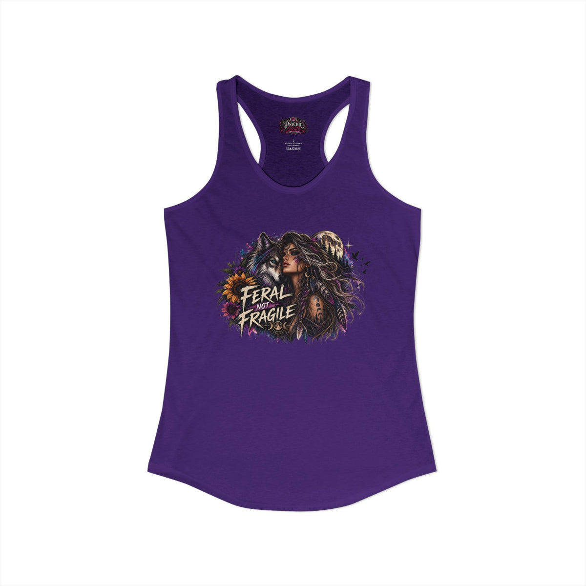 Feral Not Fragile Native Woman Wolf Edition