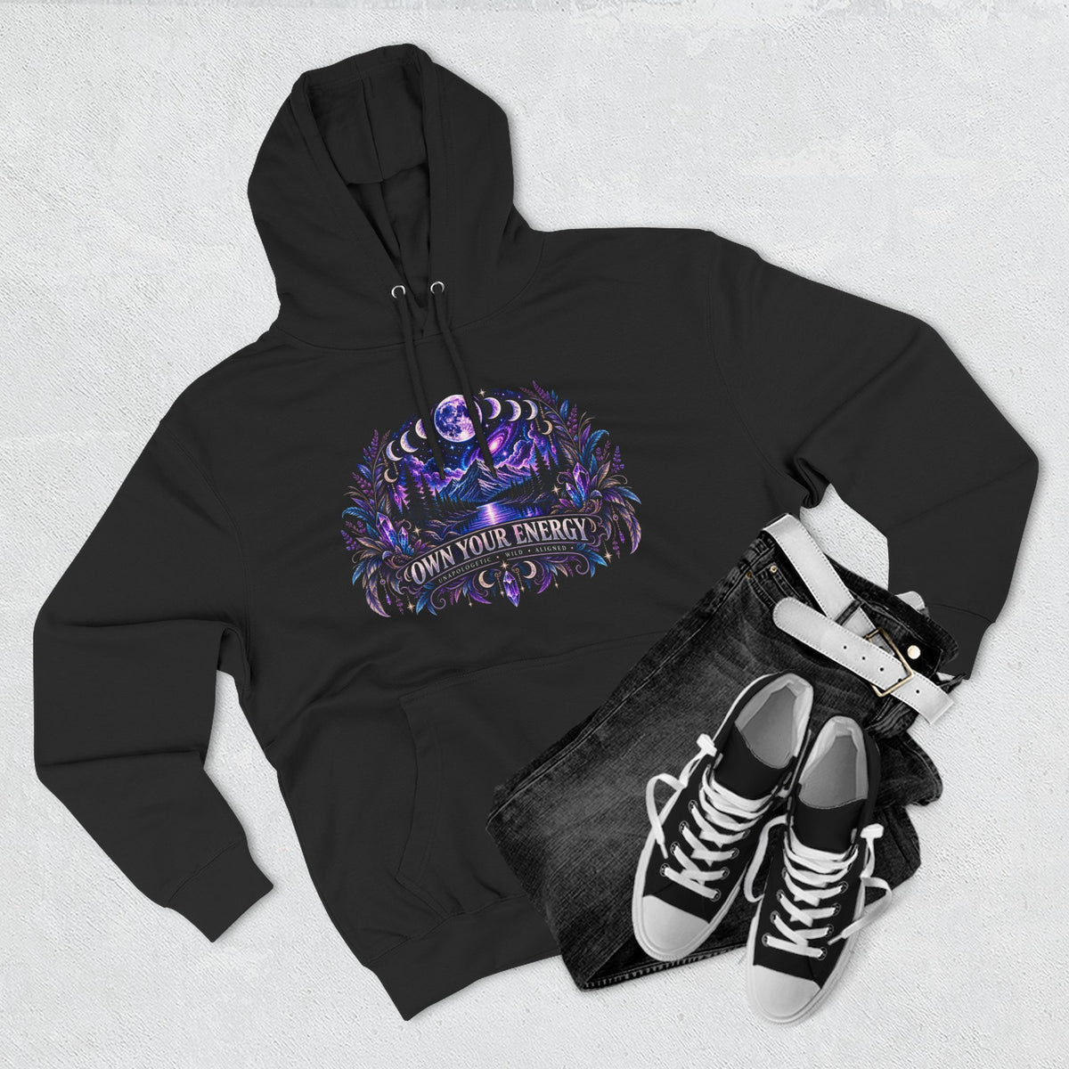 Own Your Energy Hoodie — Cosmic Motivational Pullover