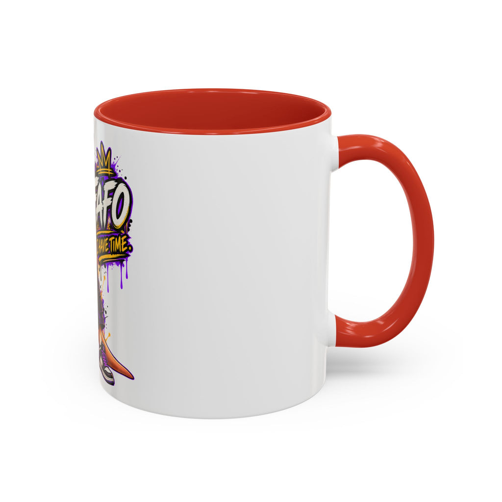 Kangaroo Streetwear Coffee Mug — "FAFO I Have Time" Accent Mug
