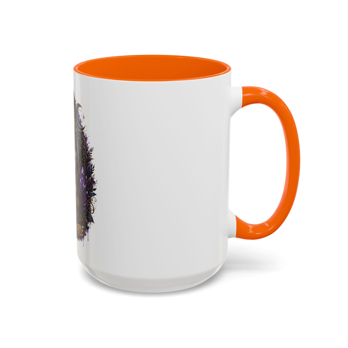 Protected, Guided & Unfuckwithable Wolf Coffee Mug — Spiritual Mystic Accent Mug (11/15oz)