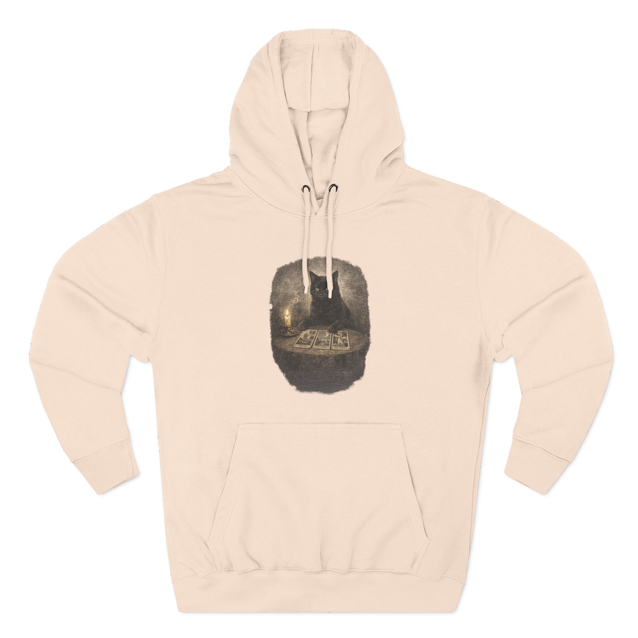 Tarot Black Cat Pull Over Hoodie
