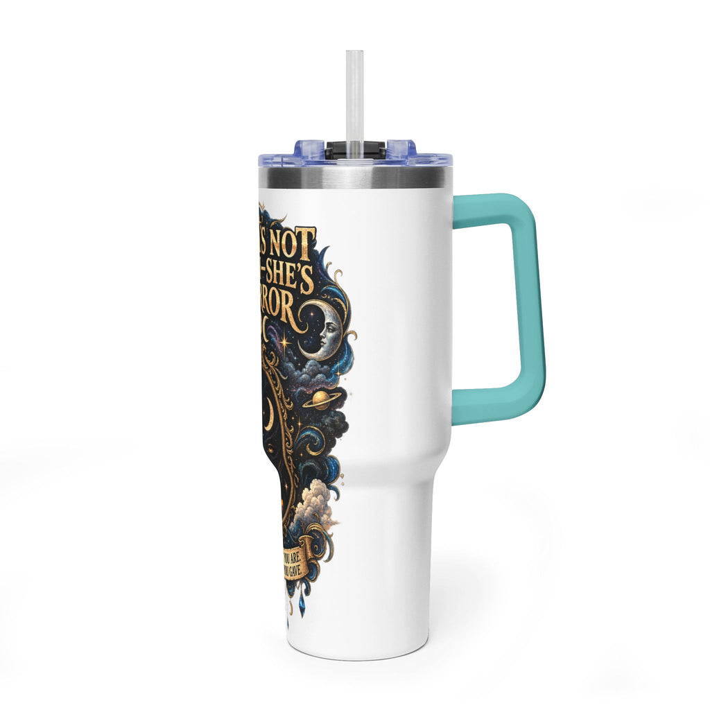 Karma Mirror 40oz Vacuum Tumbler – Celestial Sun & Moon Thermal Cup