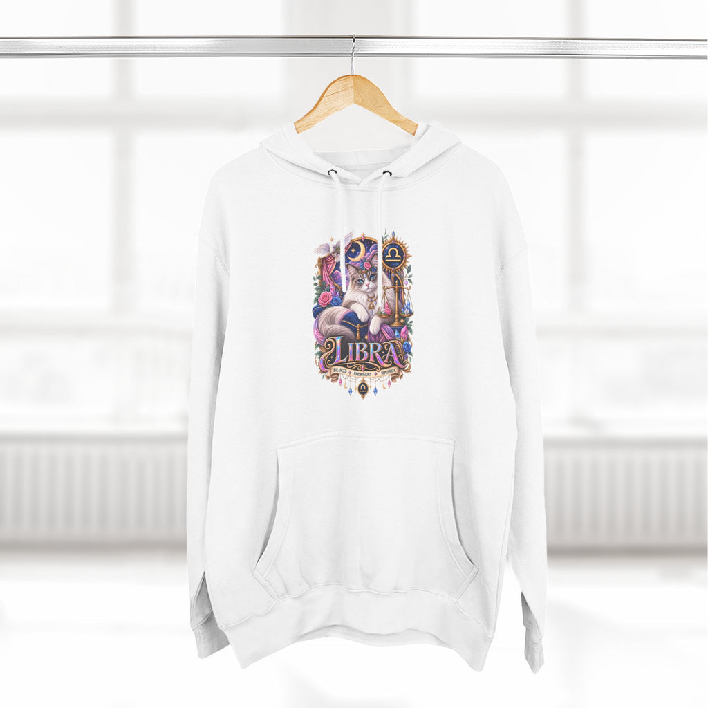 Libra Zodiac Hoodie — Persian Artistic Astrological Sign Sweatshirt