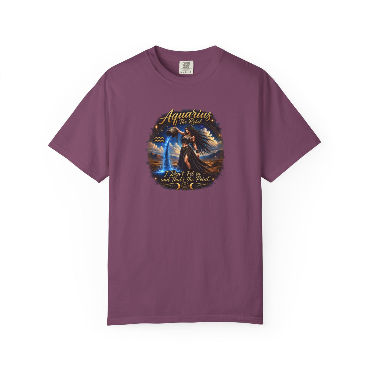 Aquarius "The Rebel" Zodiac T-Shirt – Water Bearer Astrology Tee Zodiac Sign