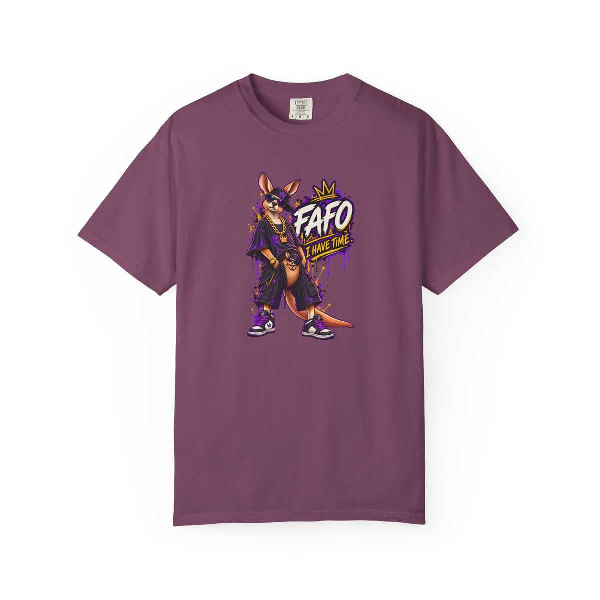 FAFO Kangaroo Graphic T-Shirt — Streetwear Retro Animal Design