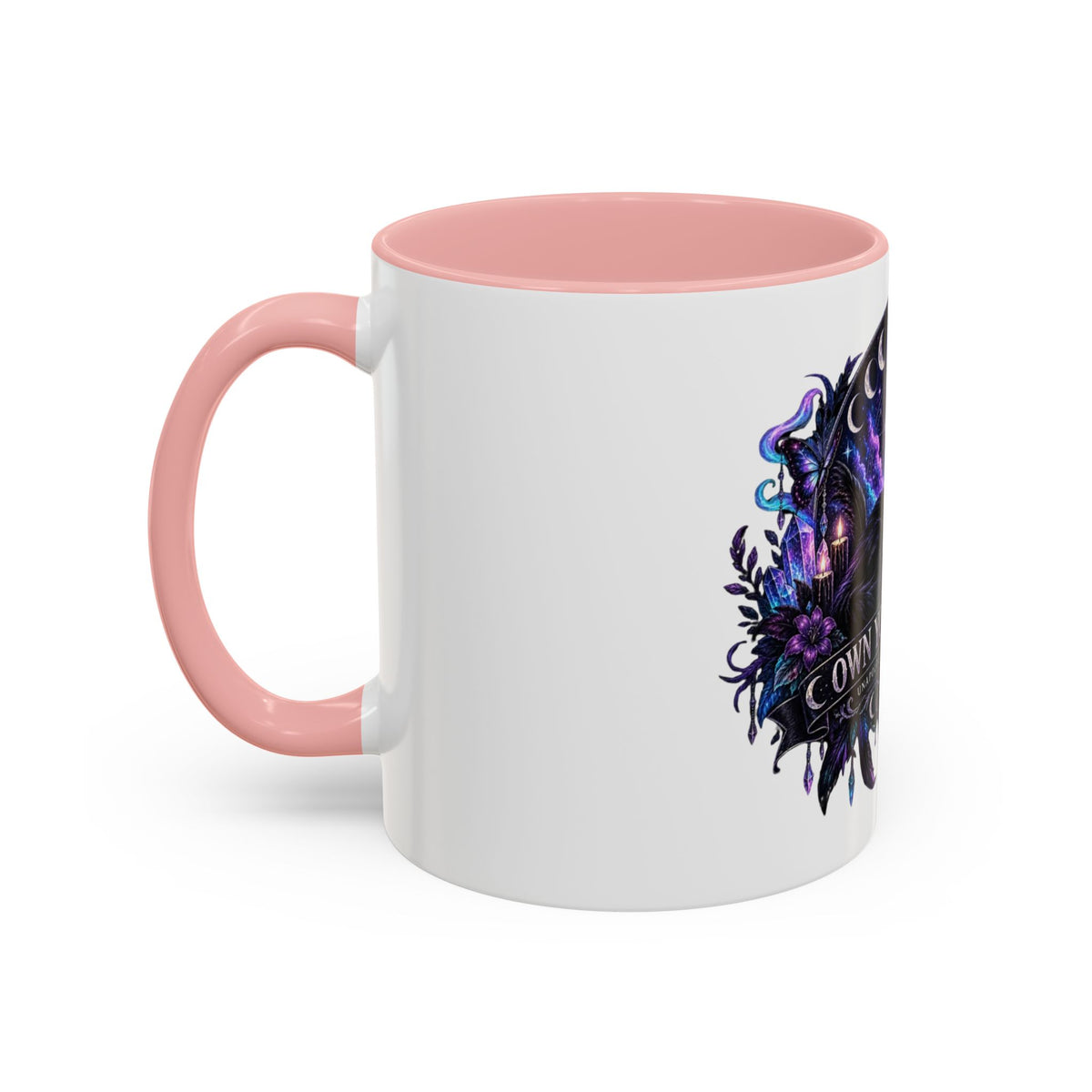 Own Your Energy Black Cat Coffee Mug – Spiritual Moon Phase Tea Cup