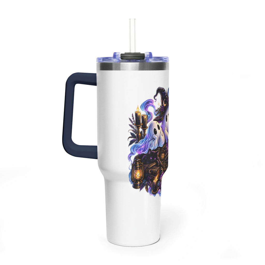 Ghost Crew 40oz Thermal Tumbler — Cute Halloween Ghosts Design