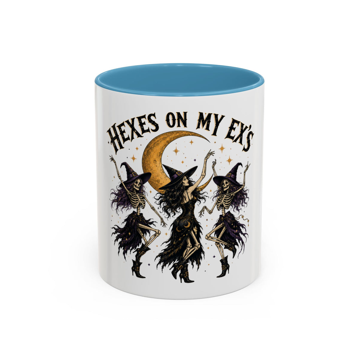 Hexes on My Ex's Witch Coffee Mug — Funny Halloween Accent Mug (11/15oz)