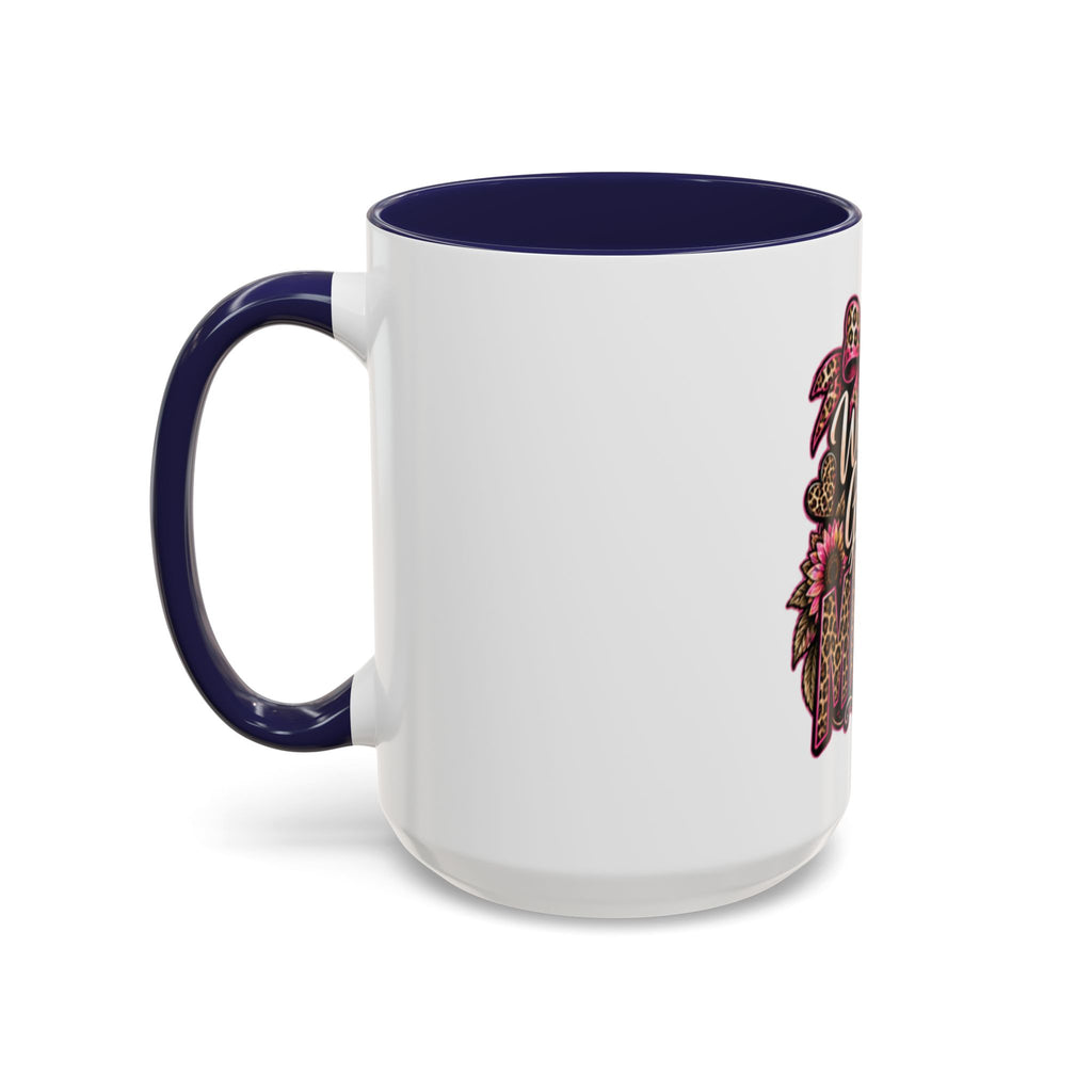 World's Greatest Mema Accent Coffee Mug – Leopard Pink Bow Gift for Grandma (11/15 oz)
