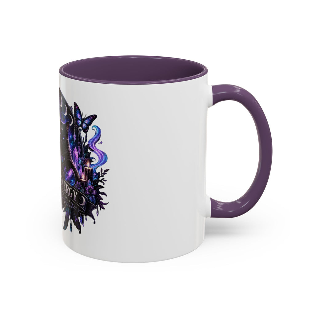 Own Your Energy Black Cat Coffee Mug – Spiritual Moon Phase Tea Cup