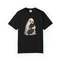 Ghost Hug T-Shirt — Cute Ghost Holding Cat Graphic Tee