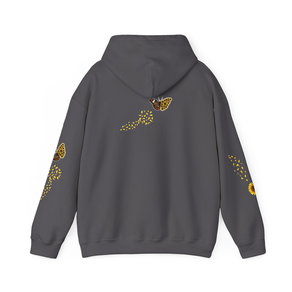 Sunflower Kitten Hoodie | Cute Cat, Sunflower Sleeve Design