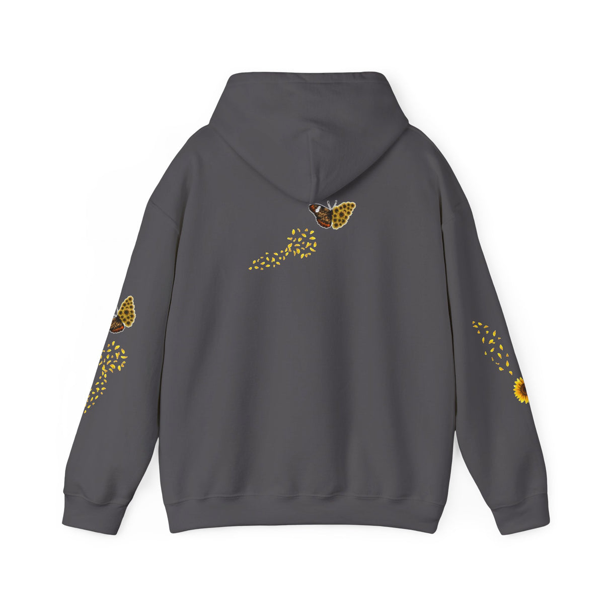 Sunflower Kitten Hoodie | Cute Cat, Sunflower Sleeve Design