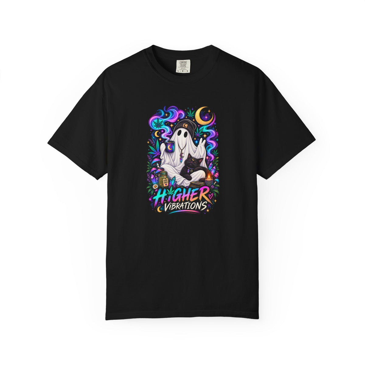 Higher Vibrations Ghost Graphic T-Shirt