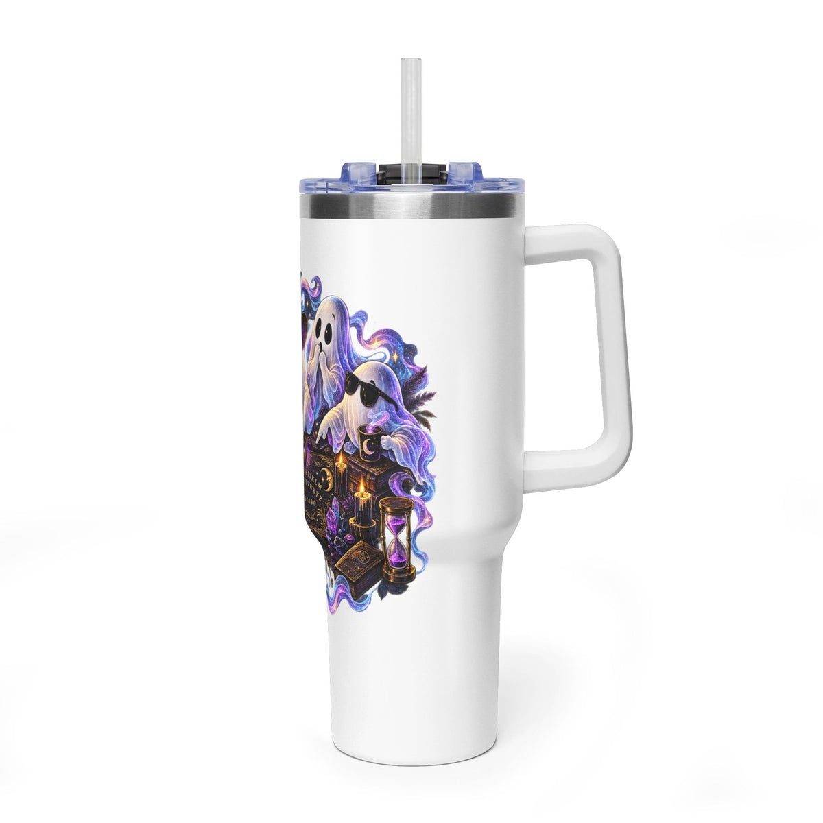 Ghost Crew 40oz Thermal Tumbler — Cute Halloween Ghosts Design