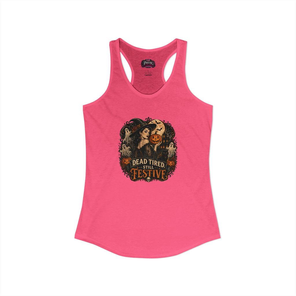 Dead Tired Humor Halloween Tank