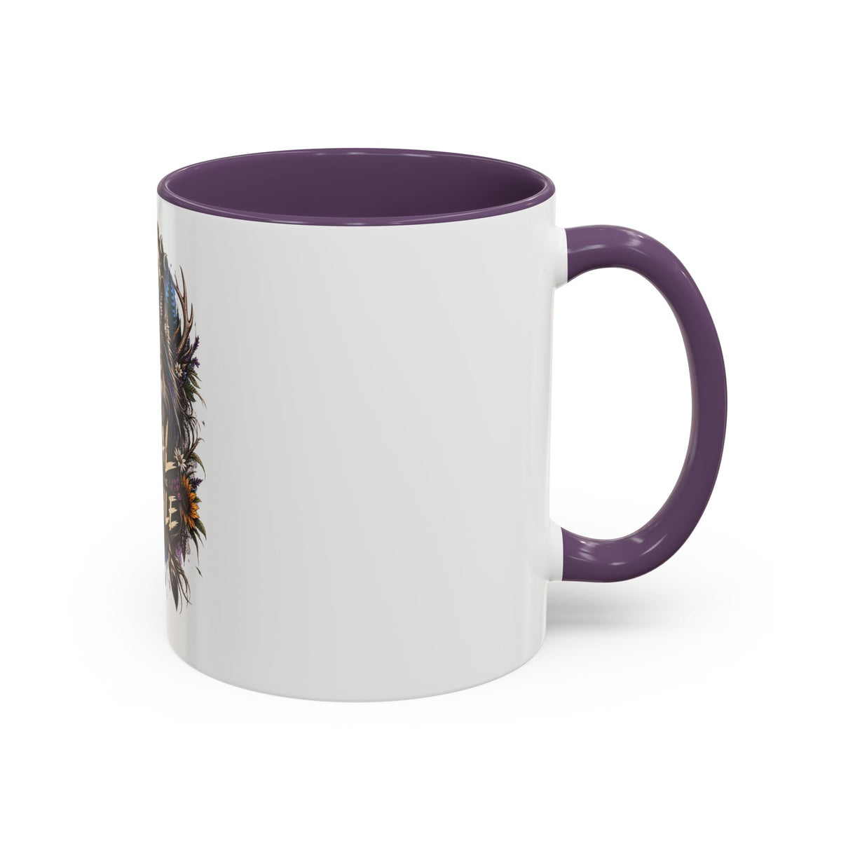 Feral Not Fragile Wolf Accent Coffee Mug (11oz & 15oz)
