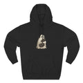 Boo & Meow Ghost Hugging Black Cat hoodie | Cute Spooky Tee Fleece Pullover