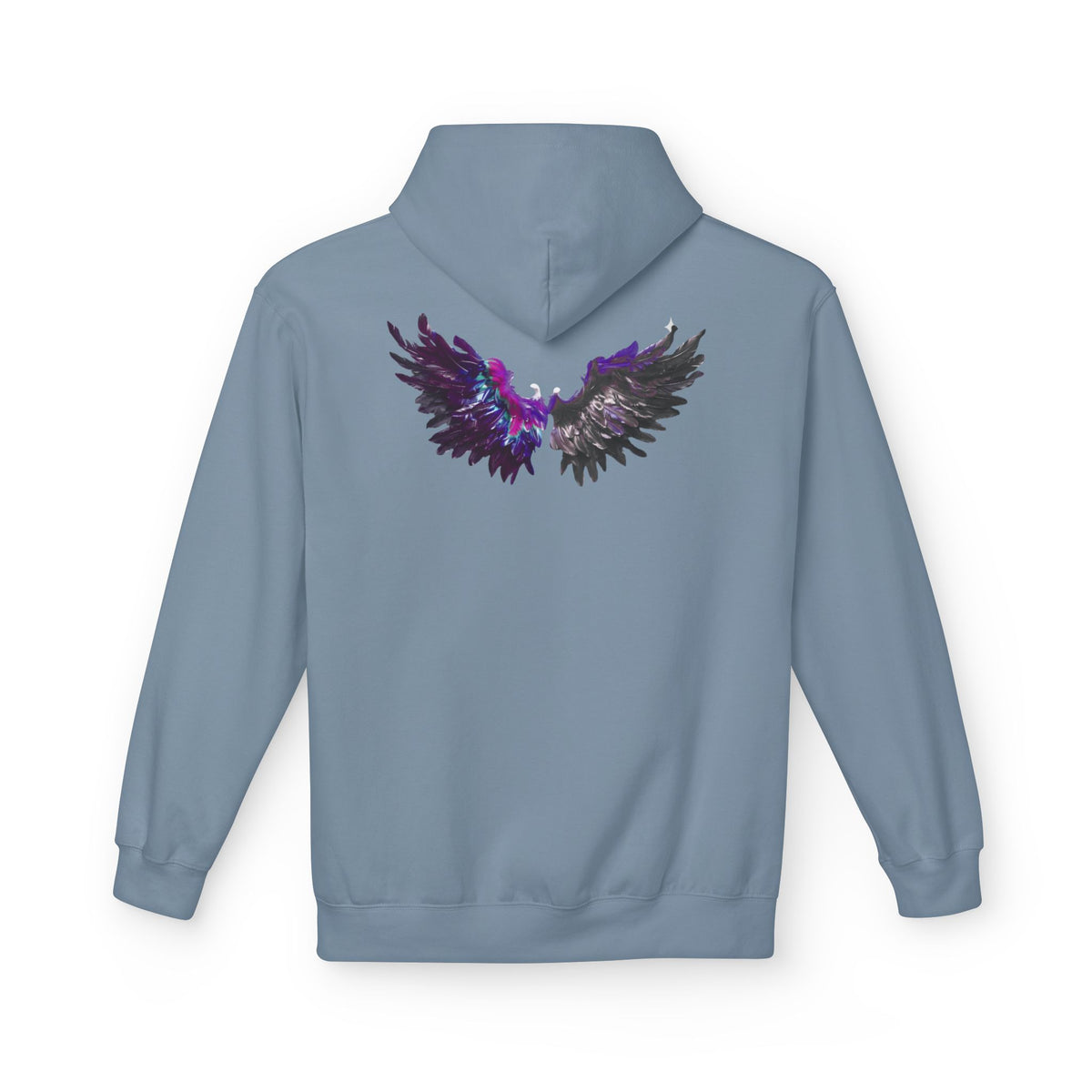 Free Spirit Hoodie — Purple Galaxy Wing Graphic Pullover