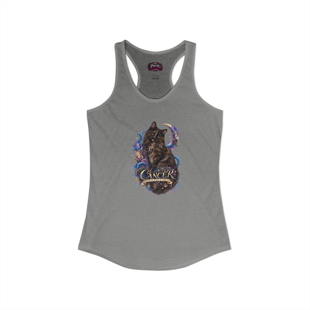 Cancer Zodiac Tortoiseshell Cat  Tank- Celestial Astrology Cat Lover Tank
