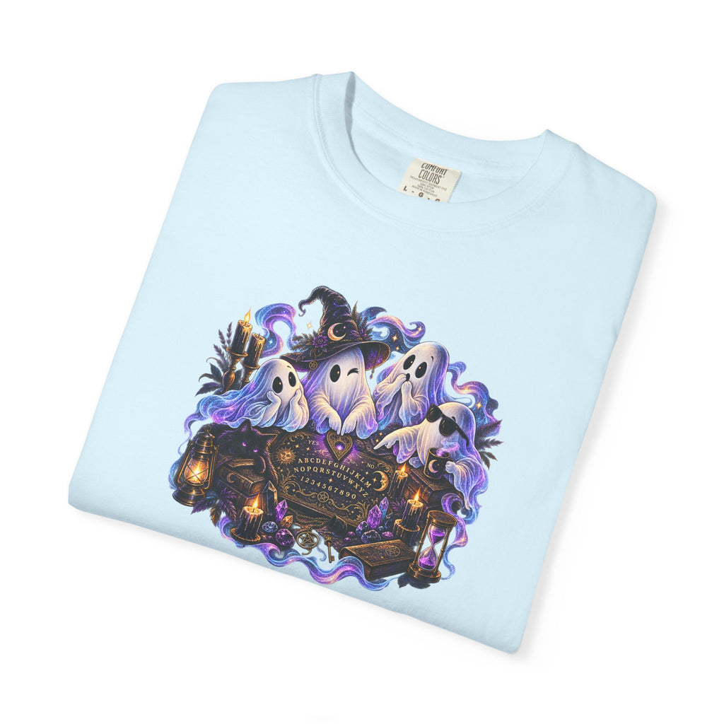 Halloween Ghost Crew T-Shirt — Spooky Night Pumpkin & Bats Graphic Tee