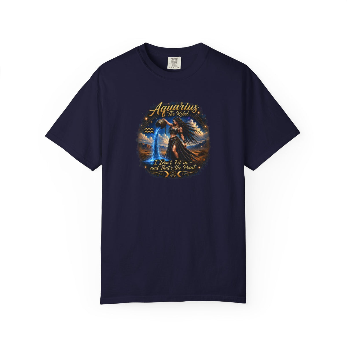 Aquarius "The Rebel" Zodiac T-Shirt – Water Bearer Astrology Tee Zodiac Sign