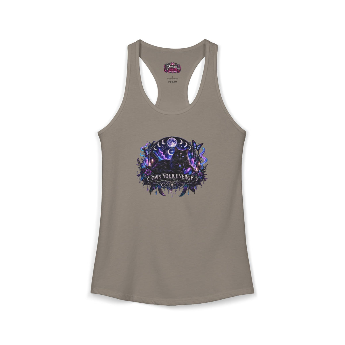 Own your Energy Majestic Black Cat Tank