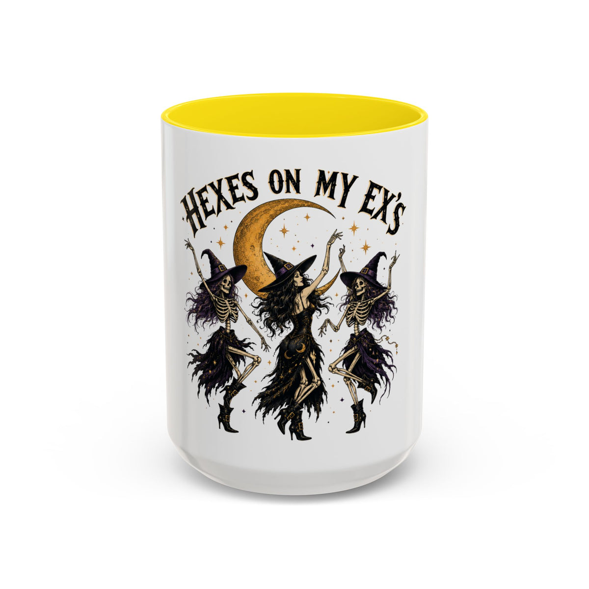 Hexes on My Ex's Witch Coffee Mug — Funny Halloween Accent Mug (11/15oz)
