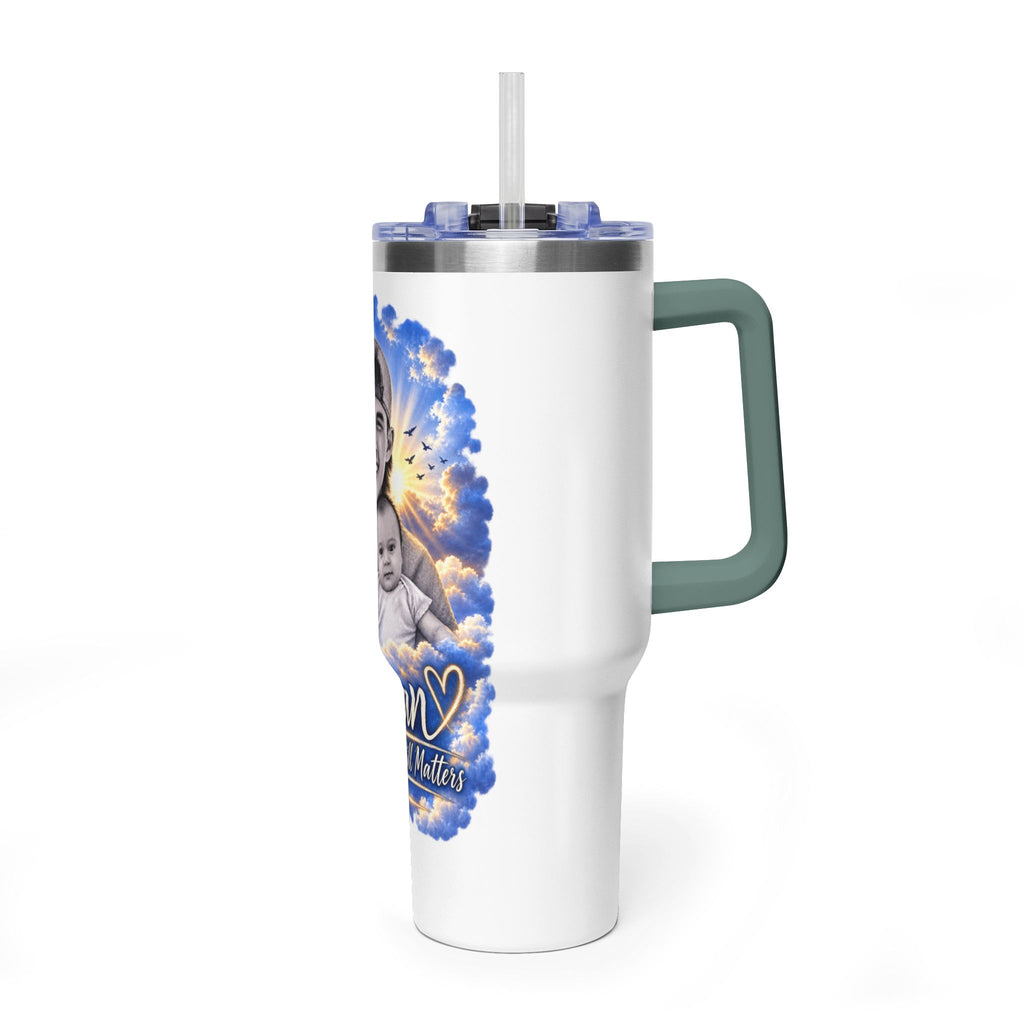 Memorial 40oz Tumbler - "Ethan" Personalized Tribute Vacuum Insulated Cup