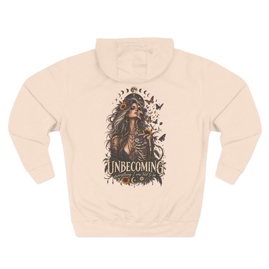 Unbecoming Skeleton floral Hoodie- Enpowerment hoodie