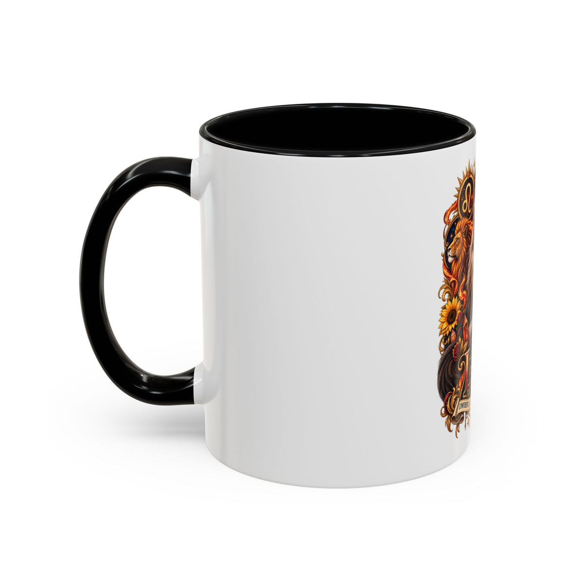 Leo Zodiac Cat Coffee Mug – Maine Coon Astrological Birthday Gift (11/15oz)