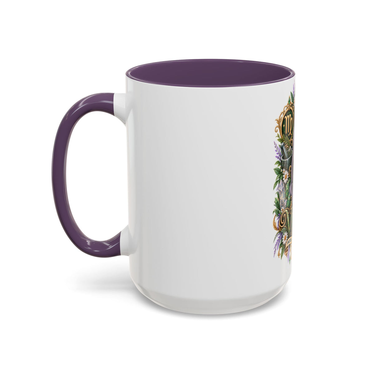 Virgo Russian Blue Cat Accent Coffee Mug — Zodiac Astrology Horoscope Gift (11/15 oz)