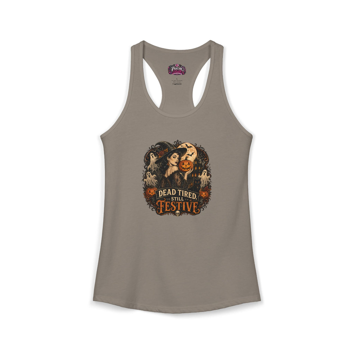 Dead Tired Humor Halloween Tank